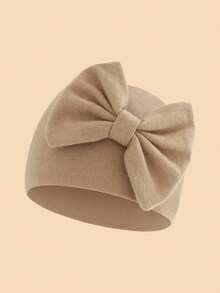 1PC Baby Cute Big Bow Soft Newborn Hospital Hat, Solid Color Breathable Comfortable Warm Baby Beanie, Suitable For Autumn/Winter Daily Rest And Sleep - Multicolor - View 17