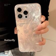 Fashion Phone Cases - Silver Blue Butterfly Summary - View 4