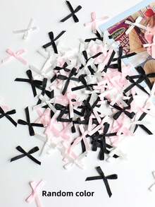 100pcs Cute Mini Ballet Style Ribbon Bows, DIY Clothing & Hair Accessories Decorations - Multicolor - View 24