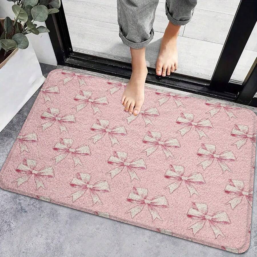 1 pieza Alfombra de baño con lazo dulce, alfombra de baño suave y amigable con la piel, alfombra pequeña, felpudo de bienvenida, alfombra, felpudo de piso, felpudo de puerta exterior, alfombra de cocina, decoración del hogar, felpudo de puerta principal, alfombra de área, felpudo exterior, decoración del hogar, alfombra de área, alfombra de jardín, alfombra lavable