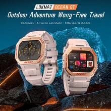 LOKMAT OCEAN GT Smartwatch, 1.75-Inch Screen, Bluetooth Calling, Push Notifications, Heart Rate, Sleep, Blood Oxygen, Health Monitoring, IP68 Waterproof, Sedentary Reminder, Remote Photo Taking, Music Control, Outdoor Compass Sports Watch - View 3