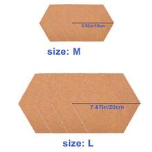 1 Set Self-Adhesive Hexagon Cork Board, Peel And Stick Display Board, Cork Memo Board, Cork Wall For Posting Photos, Notes, Displaying Pictures, Bulletin Board, Home Decor And Office Memo, Back To School - Hexagon - View 11