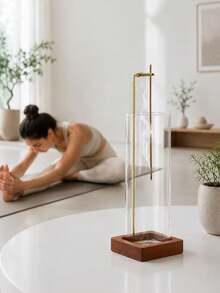 1pc Incense Burner, Detachable Glass Ashtray Style Incense Holder, Transparent Glass Structure, Suitable For Home, Yoga, Spa, Meditation, Easy To Clean Incense Stand, Elegant Home Desktop Decoration, Fashion Aesthetic, Durable Design - Incense Burner Stand - View 11