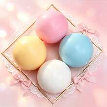 1pc Macaron Color Soft Squishy Stress Relief Toy, Each Ball Has A Smooth And Full Round Contour, Minimalist INS Style, Perfect As A Stress Relief Toy And Decorative Desk Ornament - Multicolor - View 1