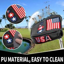 1pc Minimalist Golf Club Head Cover - Made Of PU Material, Suitable For Putter And Half Putter, Durable Golf Accessory - Multicolor - View 6