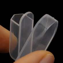 Easy Nail 5/10/20/50 Buah Aksesori Pinset Kutikula Kuku Transparan Baru, Pinset Kecantikan Granul PVC Lembut, Selongsong Pelindung Transparan, Anti Selip dan Tahan Aus. - MultiWarna - View 7