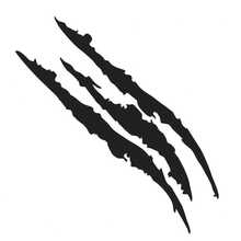 6pcs Paw Print Stickers, Beast Claw Design, Similar To Tiger Paw Prints, Ideal For Adults Men And Women - Sticker - View 7