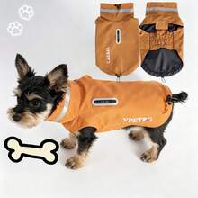Outdoor Reflective Dog Raincoat, Dustproof & Windproof With Built-In Leash Hole, Elastic Neck And Chest Closure - Multicolor - View 2