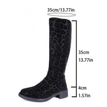 Plus Size Slip-On Boots - Black - View 9