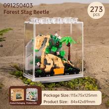 Creative Dinosaur Fossil High Building Blocks For Boys And Girls Small Granular Dinosaur Building Blocks Animal Toys And Decorative Items - 彩色 - 查看 10