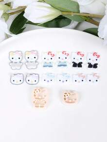 Sanrio Hello Kitty 黏土切模模具套組，Kitty 黏土切模，適用於珠寶製作、裝飾手工DIY套裝，可重複使用手工藝用品 - Clay Cutters - 查看 1