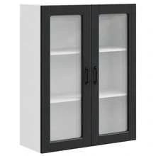 Nero Legno ingegnerizzato Mobile da Parete 80x31x100cm Mobile da Cucina Armadio Montaggio a Parete Scaffale Ordine Ufficio Interno Dispensa Sala da Pranzo Casa Organizzazione Lavanderia Soggiorno Corridoio - nero - Visualizzare 1