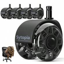 Small Caster Wheels - Style C Black - View 2