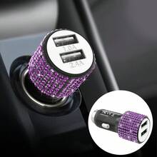 閃亮水鑽汽車充電器，鑽石 3 合 1 可伸縮充電線，USB 快充線，可愛女性風格，適用於 iPhone、行車記錄器、GPS，節日/生日禮物首選 - 優雅芭蕾數據線 - 查看 42