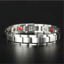 Brazalete de acero inoxidable minimalista versátil y de moda - Plateado - Ver 3