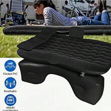 家用充氣床墊套裝附枕頭,戶外露營床墊,庭院家具,加厚植絨布料,充氣設計,搭配專用枕頭,適合長途駕駛、戶外露營、午睡休息,省空間收納,兼容多款車型,戶外露營與長途旅行必備 - 車上充氣床墊 - 查看 5