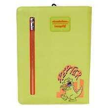 Safta Nickelodeon Rugrats Reptar Notebook With Zipper Pocket, 21.87x16.25 Cm, Textured Vegan PU Leather, 150 Lined Refillable Pages, Detachable Bookmark - A - View 4
