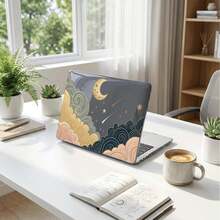 1件半透明煙灰色水晶全覆蓋硬殼保護套，適用於Macbook/Matebook，PC外殼附散熱孔與防滑腳墊，相容13 Neo/13.3 Air/13.3 Pro/13.6 Air/14.2 Pro/15 Air/16.2 Pro/D16/14 Ultra - 查看 7