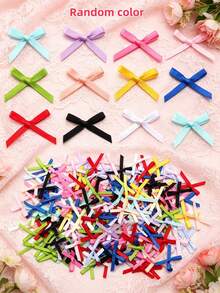 100pcs Cute Mini Ballet Style Ribbon Bows, DIY Clothing & Hair Accessories Decorations - Multicolor - View 26