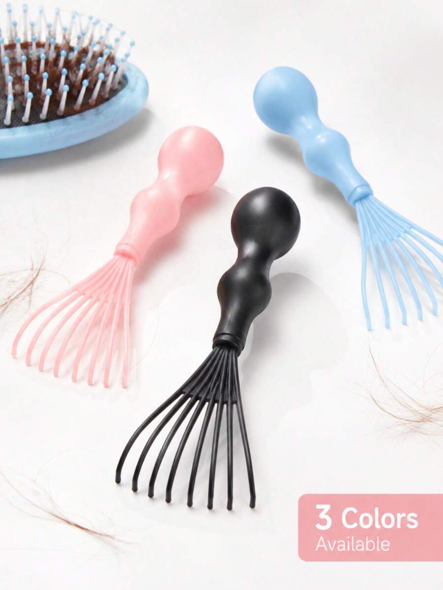 1pc Mini Hair Comb Cleaning Rake, Air Cushion Comb Cleaning Claw Tool, For Removing Hair, Dust And Lint, Portable Hair Comb And Massage Comb Cleaner, Suitable For Salon, Home, Travel, Hair Accessories, Back To School Supplies