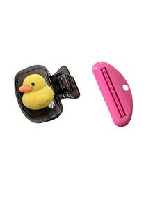 Yellow Duck Pattern Portable Toothbrush Holder, Cute Duck Shape, Travel Toothbrush Storage Box, Portable Toothbrush Head Protective Clip, Toothbrush Storage Clip, Toothbrush Protective Cover, Protect Toothbrush Head, Convenient To Carry, Dust-Proof Toothbrush Head Cover, Best Gift For Lovers, Friends, Family, Teachers, Travel Enthusiasts, Essential For Home, Dorm, Back To School Season - Multicolor - View 14