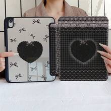 哥德風黑色蕾絲愛心蝴蝶結格紋平板保護殼，附筆槽，相容 iPad Pro (M5)/ Air (M3)/ 11"(A16)/ 10代 10.9" 2022 智慧保護殼/ Air 13(M3 2025)/ Air 11(M3 2025)/ Air 11(M3 2025)/ 11(A16 2025)/ 相容 Galaxy S9/S7/S10+/ 相容 Sam - 彩色 - 查看 7