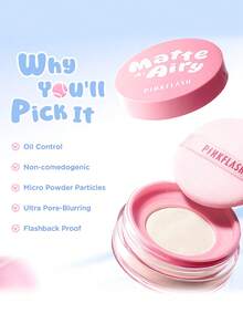 PINKFLASH Oil-Control Loose Powder, Long-Lasting Waterproof Sweat-Resistant Smudge-Proof Setting Powder, Suitable For Gen Z And Y2K Makeup, Ideal Gift For Valentine's Day And New Year. F30 - #NU01 - View 5