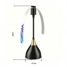 2pcs Black Desktop Fly Fan, Suitable For Desktop And Outdoor Food, Quiet Portable Outdoor Picnic Fan, Suitable For Restaurant, Party, Kitchen, BBQ, Soft Blades, Fly Repellent, (Battery Not Included) - Multicolor - View 10