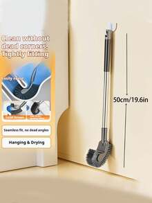 High-Quality Long Handle Toilet Brush, Designed For Daily Cleaning Of Toilets And Home Crevices, Curved Brush Head, Suitable For Toilets And Squat Toilets Kuan Kuan - A - View 7