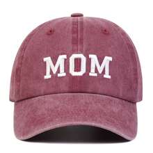 1件裝男士DAD MOM字母刺繡水洗棒球帽，街頭時尚帽，戶外防曬休閒帽，適合春秋旅行、海灘度假 - 多色 - 查看 3