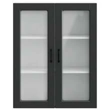 Nero Legno ingegnerizzato Mobile da Parete 80x31x100cm Mobile da Cucina Armadio Montaggio a Parete Scaffale Ordine Ufficio Interno Dispensa Sala da Pranzo Casa Organizzazione Lavanderia Soggiorno Corridoio - nero - Visualizzare 5