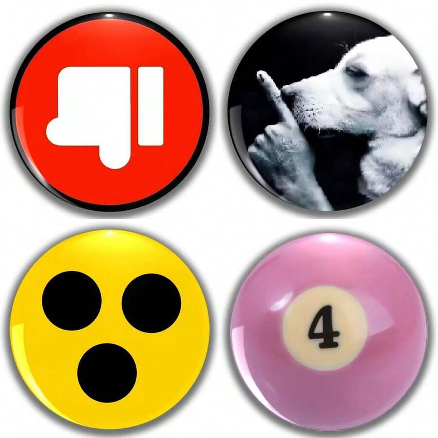 Funny Pattern Badge Brooch, Women's Lapel Pin Brooch, Bag Pendant, Fashion Accessory, Fun Gift For Friends, Family, Teachers And Classmates - Multicolor - View 1