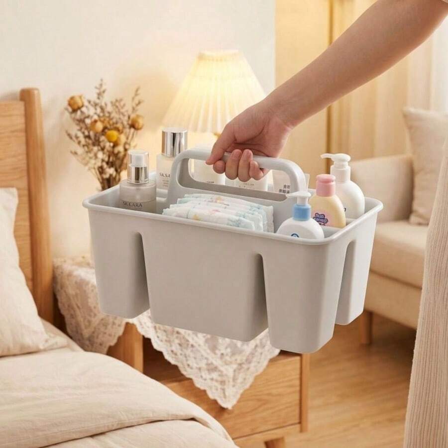 Multi-Purpose Handheld Storage Basket, Cleaning Tools, Household Kitchen Multi-Function Divided Sundries Basket, Mobile Desktop Storage Organizer, Suitable For Home Storage, Makeup Storage, Toy Storage, Etc. - A - View 1