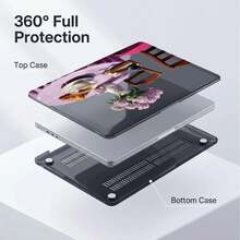 1件半透明煙灰色水晶全覆蓋硬殼保護套，相容於Macbook/Matebook，PC外殼附散熱孔與防滑腳墊，適用於13 Neo/13.3 Air/13.3 Pro/13.6 Air/14.2 Pro/15 Air/16.2 Pro/D16/14 Ultra - 查看 4