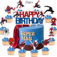 25pcs Cake Topper,Cupcake Toppers, Birthday Decorations, Theme Party Supplies, Cake Decorations, Birthday Party Decorations - Cartoon - View 8