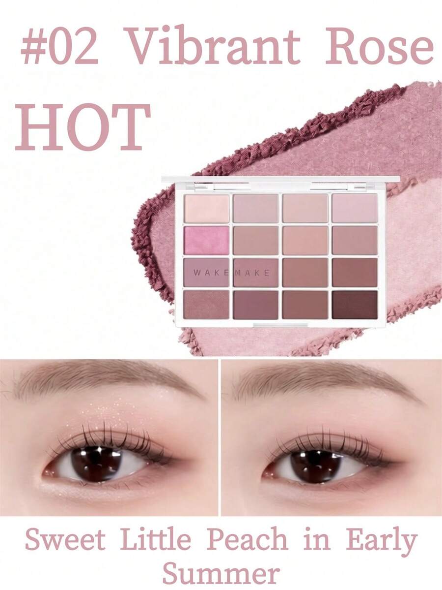 Palet Eyeshadow Wakemake 16 Warna 14g - #02 - View 1