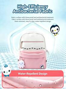 Ultra-Lightweight Ergonomic Student Backpack, Weight-Reducing Shoulder Bag For Boys And Girls Grades 1-6, Weight-Distribution Back Support System, Ergonomic 3D Back Cushion Design, Breathable Comfortable Shoulder Straps, Adjustable Safety Chest Buckle, High-Visibility Reflective Strips For Night, Water-Resistant Durable Fabric, Multi-Compartment Scientific Storage Structure, Fits A4 Textbooks, Folders, Water Bottles, Lunch Boxes And School Supplies - Multicolor - View 9
