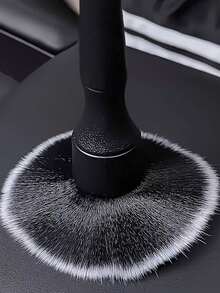Black Soft Bristle Car Interior Cleaning Brush; A Multi-Functional Dusting And Detailing Brush For Removing Dust From Dashboard Crevices And Car Air Vents; Also Suitable As An Air Conditioner Vent Cleaning Brush. - One Size Fits All - View 2