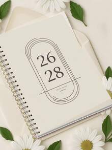 1PC Weekly And Monthly Academic Year Teacher Lesson Planner Calendar, July 2026 - June 2028, Simple Monthly Weekly Daily Planner Notebook With Large Girds & Notes,Office Supplies,Back To School Supplies - Multicolor - View 4