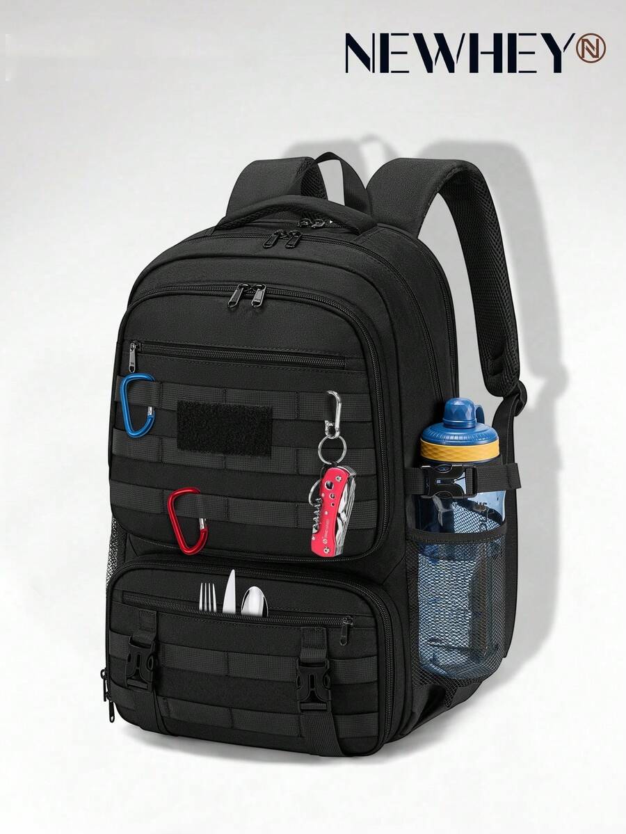NEWHEY Mochila para portátil de 17.3 pulgadas, bolsa de almuerzo impermeable, mochila de gran capacidad para trabajo, viajes, negocios y estudiantes