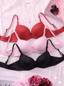 Women Bras & Bralettes - Red - View 6