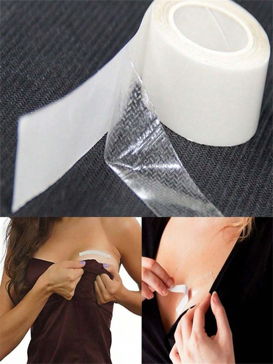 Waterproof Clothing Tape Double-Sided Invisible Body Adhesive Tape Bra Tape Transparent Lingerie Tape Suitable For Summer, Beach, Travel