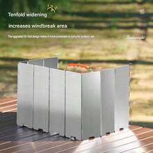 1pc 12pcs Outdoor Windshield For Camping Stove, Portable Foldable Wind Guard For Gas Stove, Wind Shield Barrier; Windshield | Wind Guard | Camping Tools | Outdoor Supplies - Multicolor - View 11