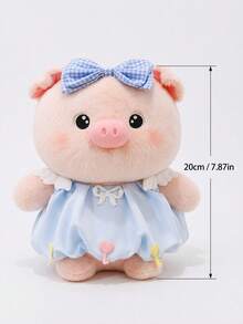 7.87-Inch/11.81-Inch Cute Piggy Plush Toy – Super Soft And Skin-Friendly. Anime-Style Plush Toy; Squeaky Toy; Suitable As A Desk Accessory, Room Decoration, Or Cuddly Toy For Children. - Multicolor - View 13