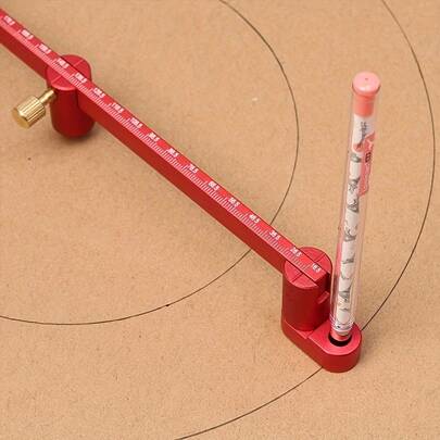1pc 320mm/550mm Woodworking Marking Gauge Center Positioning Ruler Extended Aluminum Marking Compass Woodworking Compass Suitable For Woodworking Lathe Bowl Turning