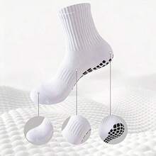 1/5/10 Pairs Unisex Sports Socks With Anti-Slip Design, Suitable For Football, Basketball, Baseball, Rugby, Cycling, Running, Skateboarding And Other Sports, Skin-Friendly Comfortable Breathable Fabric, Featuring Breathable Anti-Slip Bottom Design - Multicolor - View 7