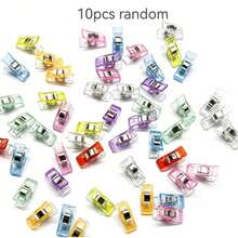 Mini Random Color Positioning Clips - Plastic Patch Sewing Clips - Hand Sewing Fabric Fixing Clips - DIY Craft Clips - 10/20/50/100pcs - A - View 9