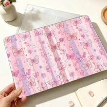 Butterfly UV Printed Pattern Laptop Protective Case, Transparent Hard Shell Cover Compatible With Macbook Air And Pro/ Matebook D14/D16, Durable Plastic Protective Sleeve - View 9