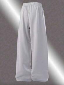Men's Light Gray Sweatpants, Minimalist Fashion Casual, American Sports Outdoor Jogging - Light Grey - View 5