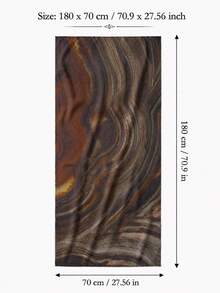 1 pièce Foulard hijab imprimé marbre fluide abstrait pour femmes, foulard léger et doux avec sensation de rayonne, bords doublement cousus, châle enveloppant - 20# - Voir 5